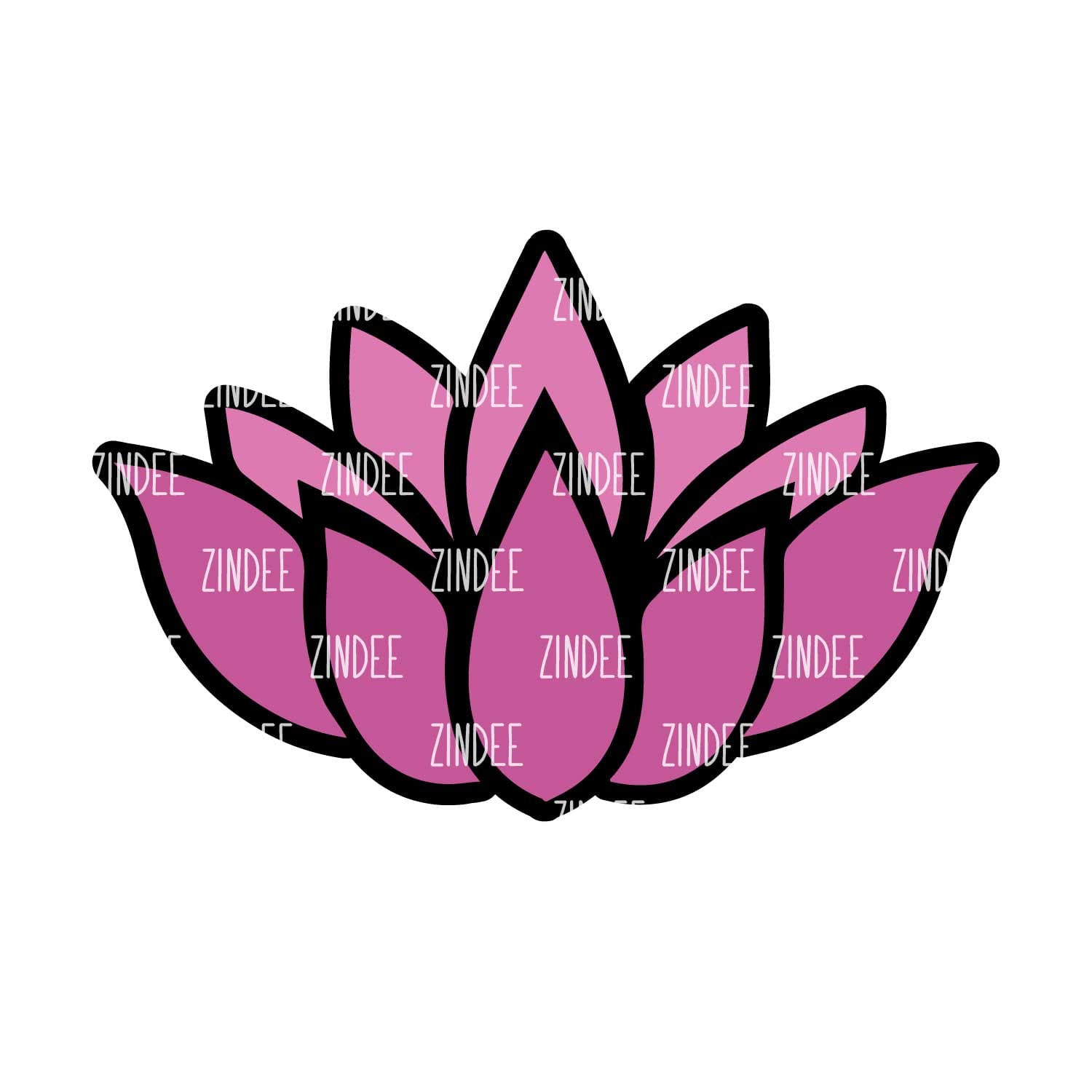Lotus Flower acrylic blank (2 inch) NO HOLE – Acrylic Blanks