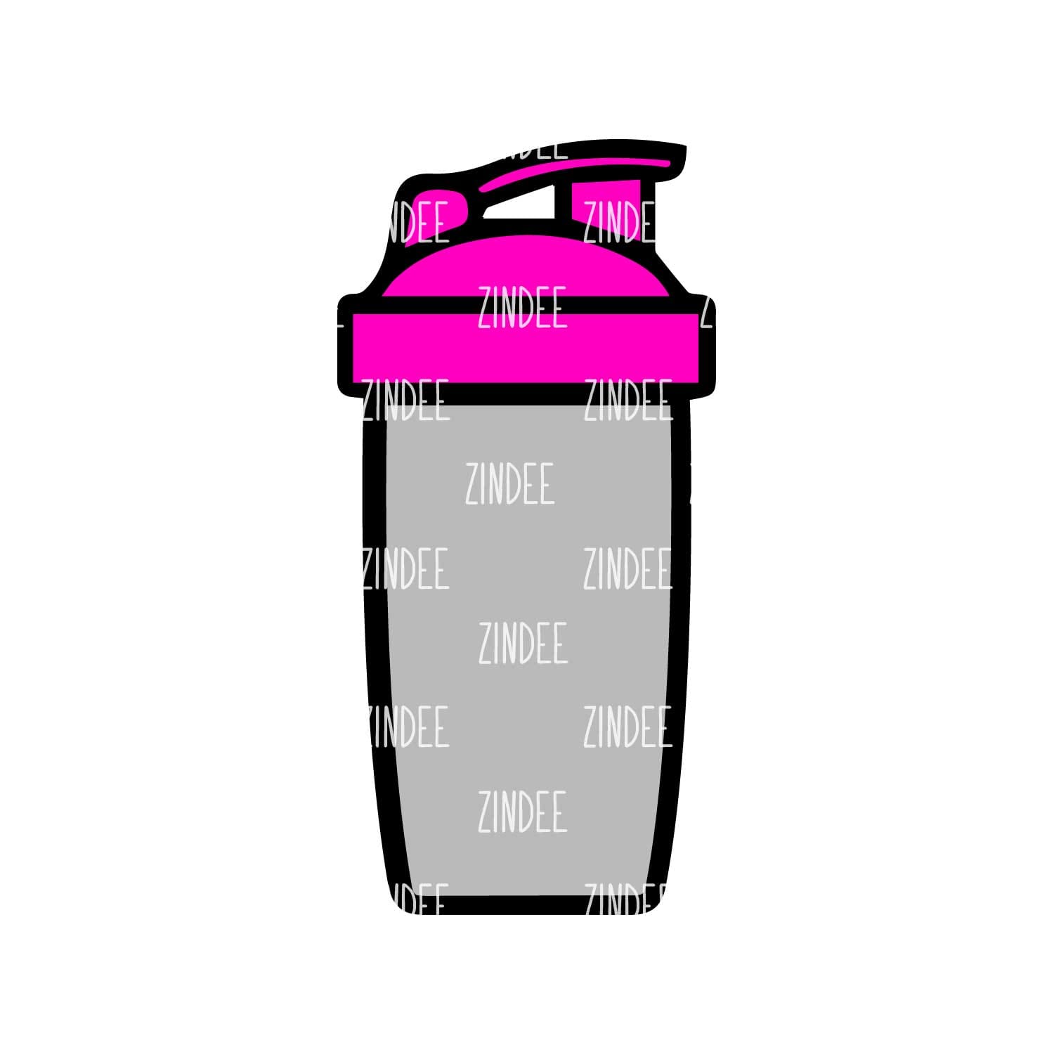 Shaker Bottle acrylic blank (2 inch) NO HOLE